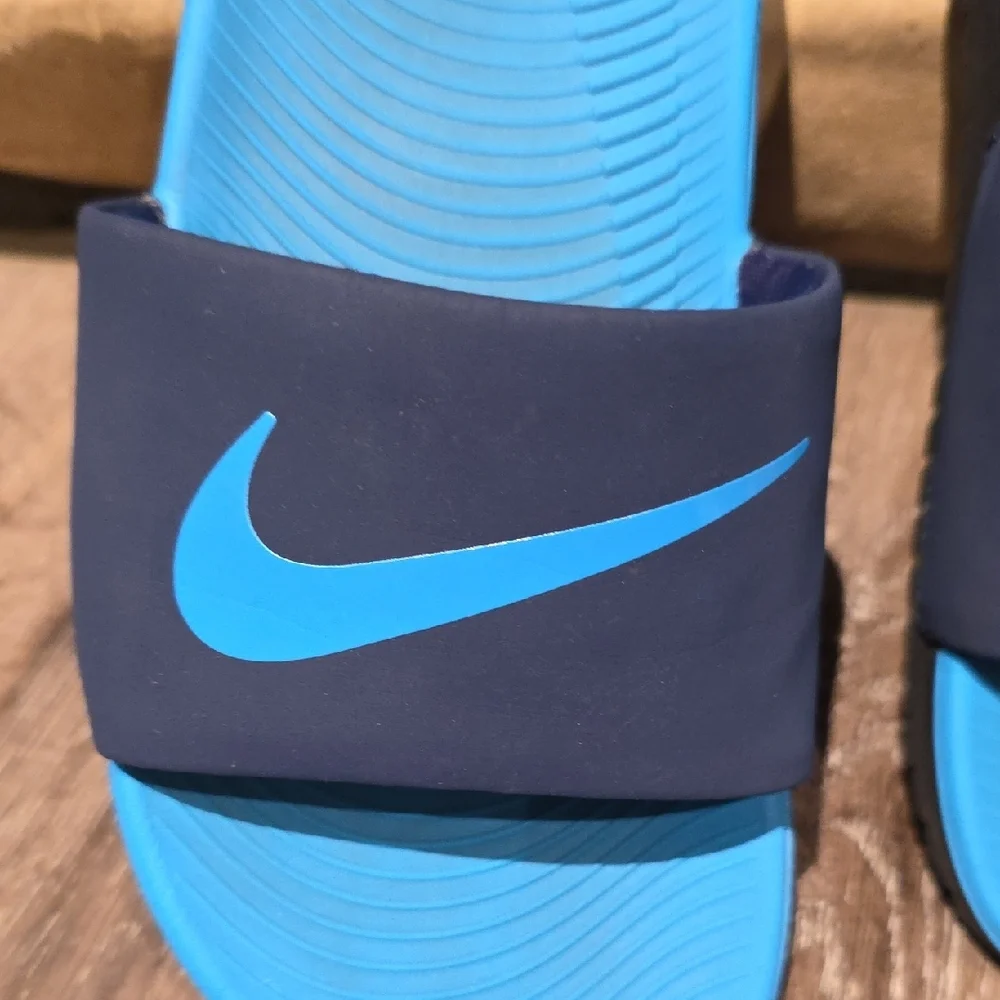 Nike Bright Blue Slide Sandals